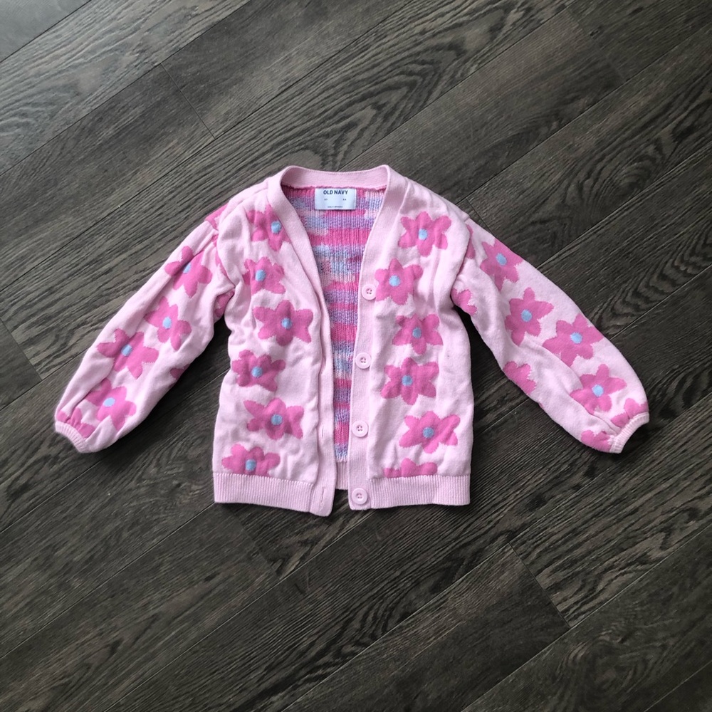 Girls Old Navy‎ Floral Cardigan | Size 5T